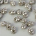 Zdjęcie - SuperDuo 2,5x5mm Luster - Opaque Grey (L43020)